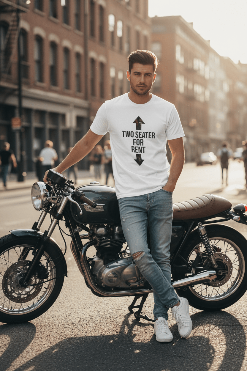 Two Seater For Rent T-Shirt – Funny Couples Unisex Graphic TeeEmber Spirit Apparel
