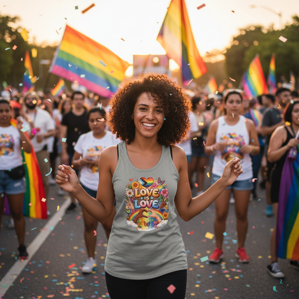 Two - Spirited Pride Racerback Tank — LGBT Texan CommunityEmber Spirit Apparel