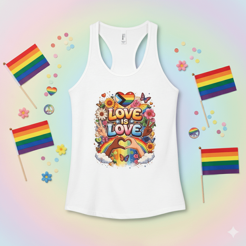 Two - Spirited Pride Racerback Tank — LGBT Texan CommunityEmber Spirit Apparel