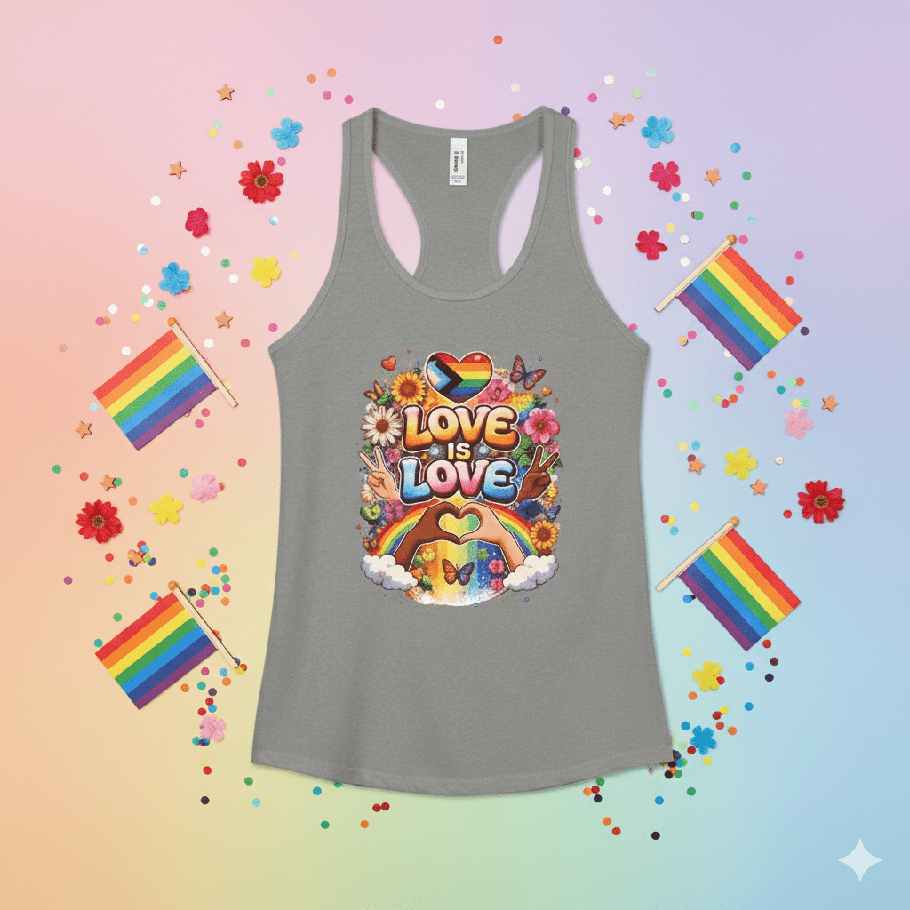 Two - Spirited Pride Racerback Tank — LGBT Texan CommunityEmber Spirit Apparel