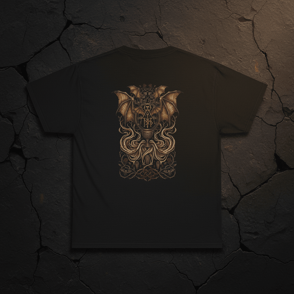 Vampire Bat Rider T‑Shirt — Gothic Fantasy Horror TeeEmber Spirit Apparel