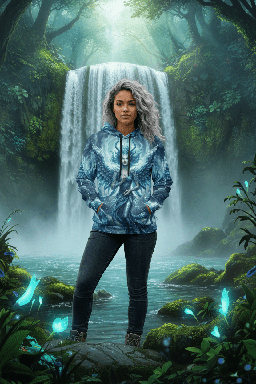 Water Fairy Hoodie — Athletic All - Over PrintEmber Spirit Apparel