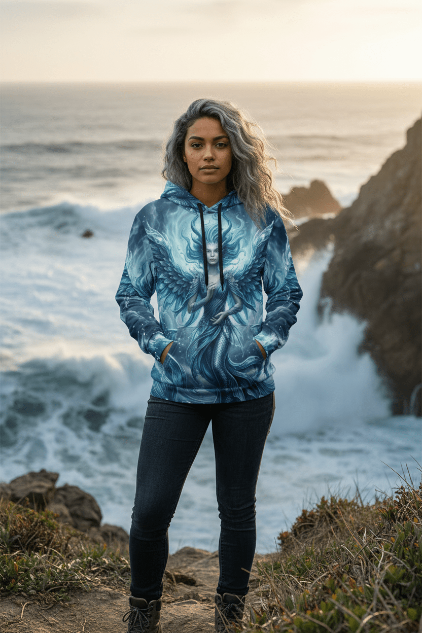 Water Fairy Hoodie — Athletic All - Over PrintEmber Spirit Apparel