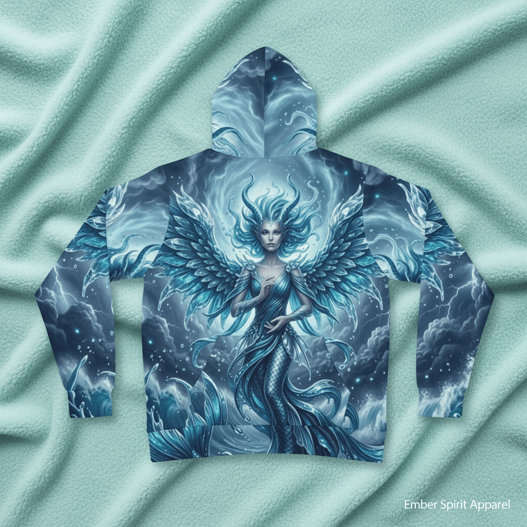 Water Fairy Hoodie — Athletic All - Over PrintEmber Spirit Apparel