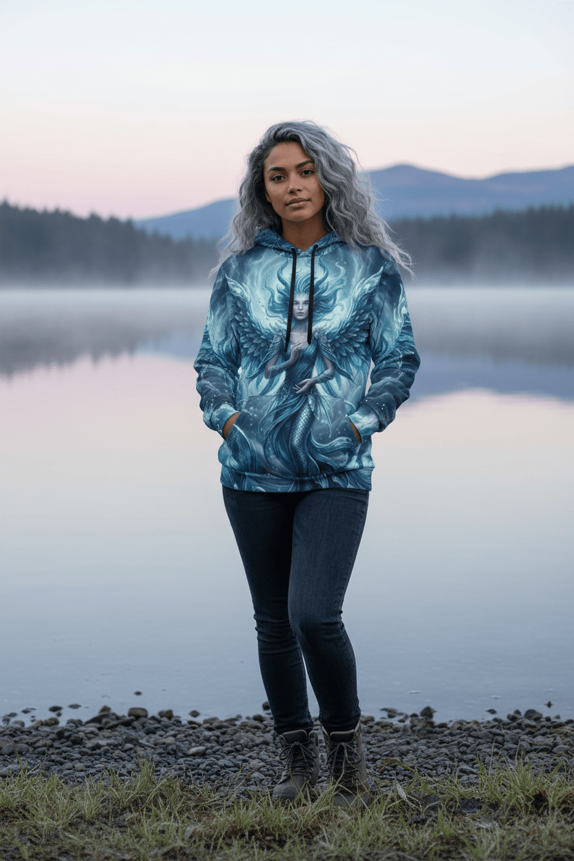Water Fairy Hoodie — Athletic All - Over PrintEmber Spirit Apparel