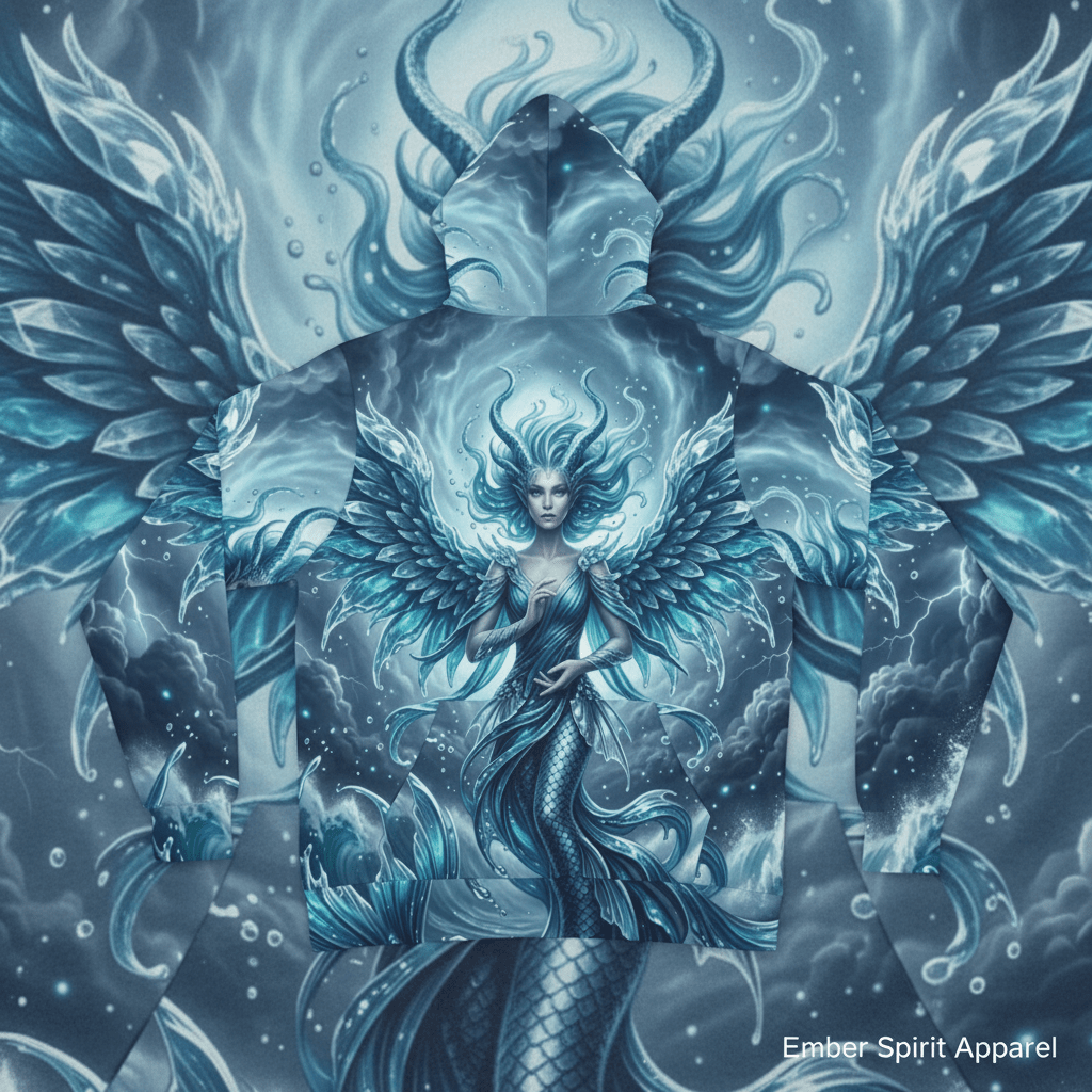 Water Fairy Hoodie — Athletic All - Over PrintEmber Spirit Apparel