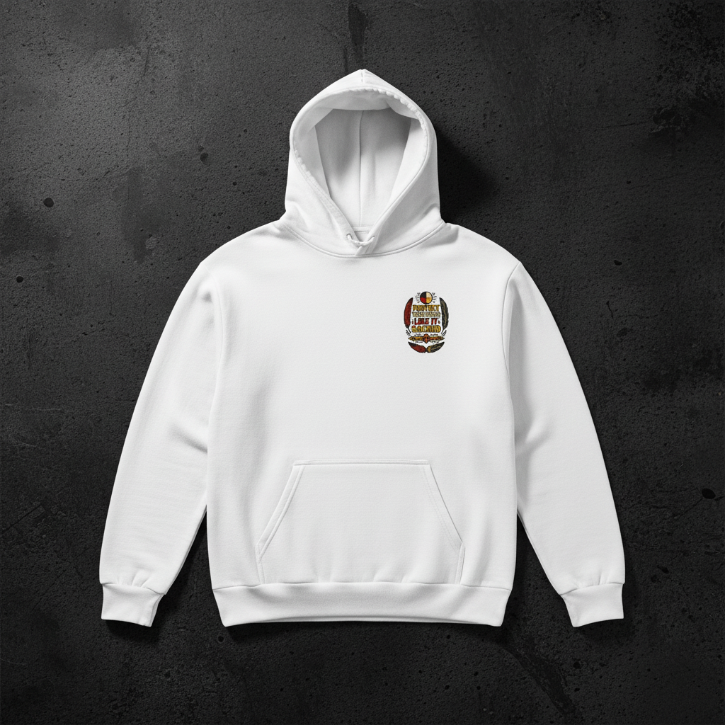 White Hoodie Front