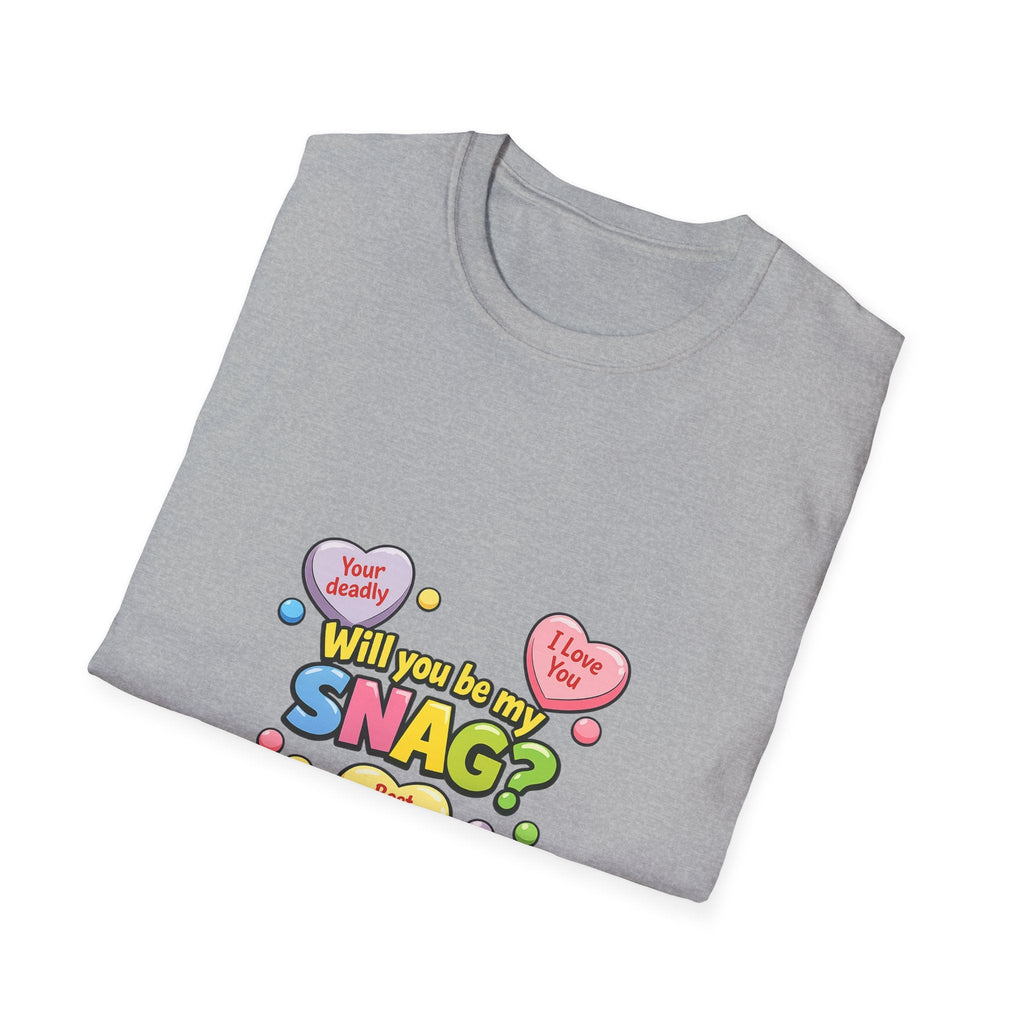 Will You Be My Snag? Candy Heart Graphic T-ShirtEmber Spirit Apparel