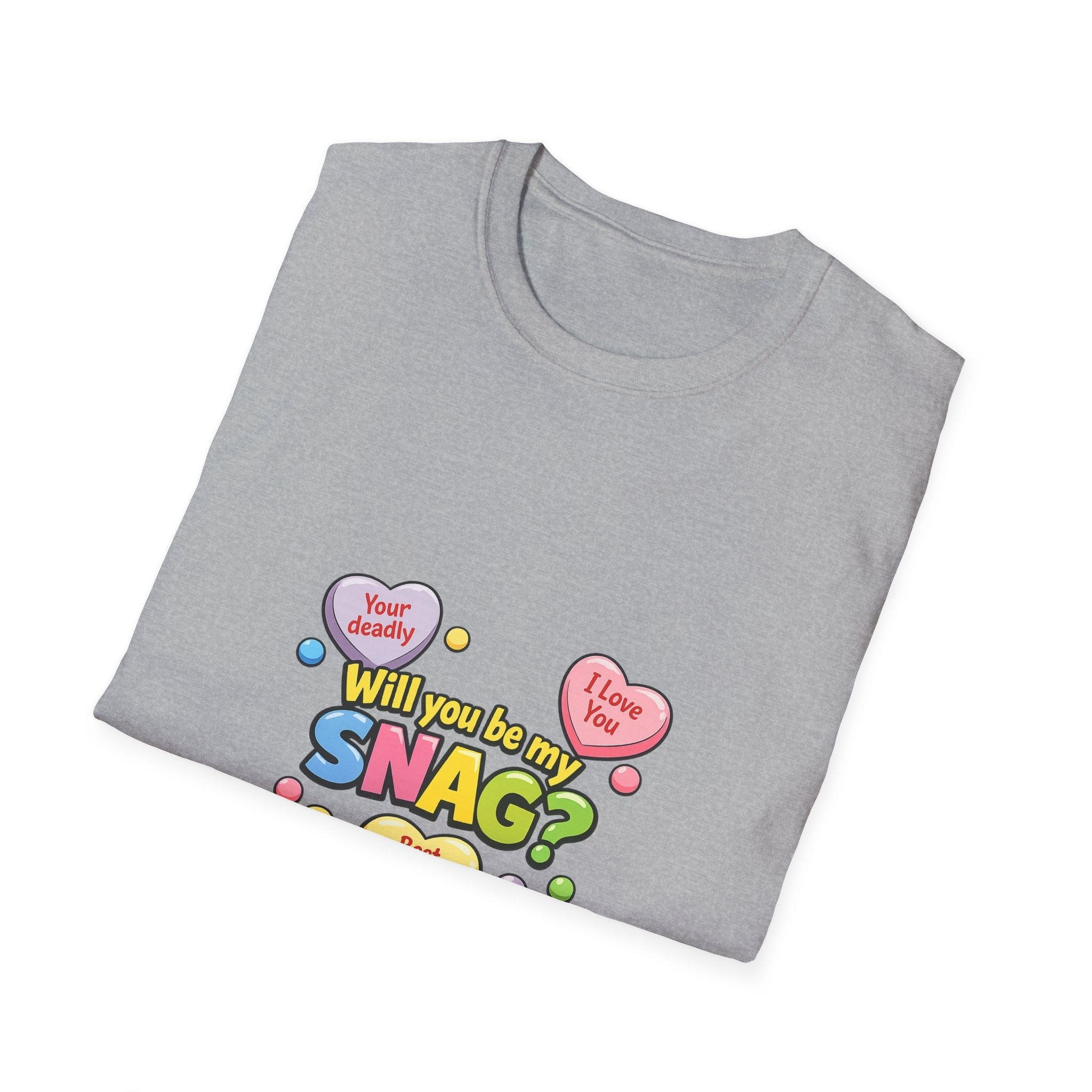 Will You Be My Snag? Candy Heart Graphic T-ShirtEmber Spirit Apparel