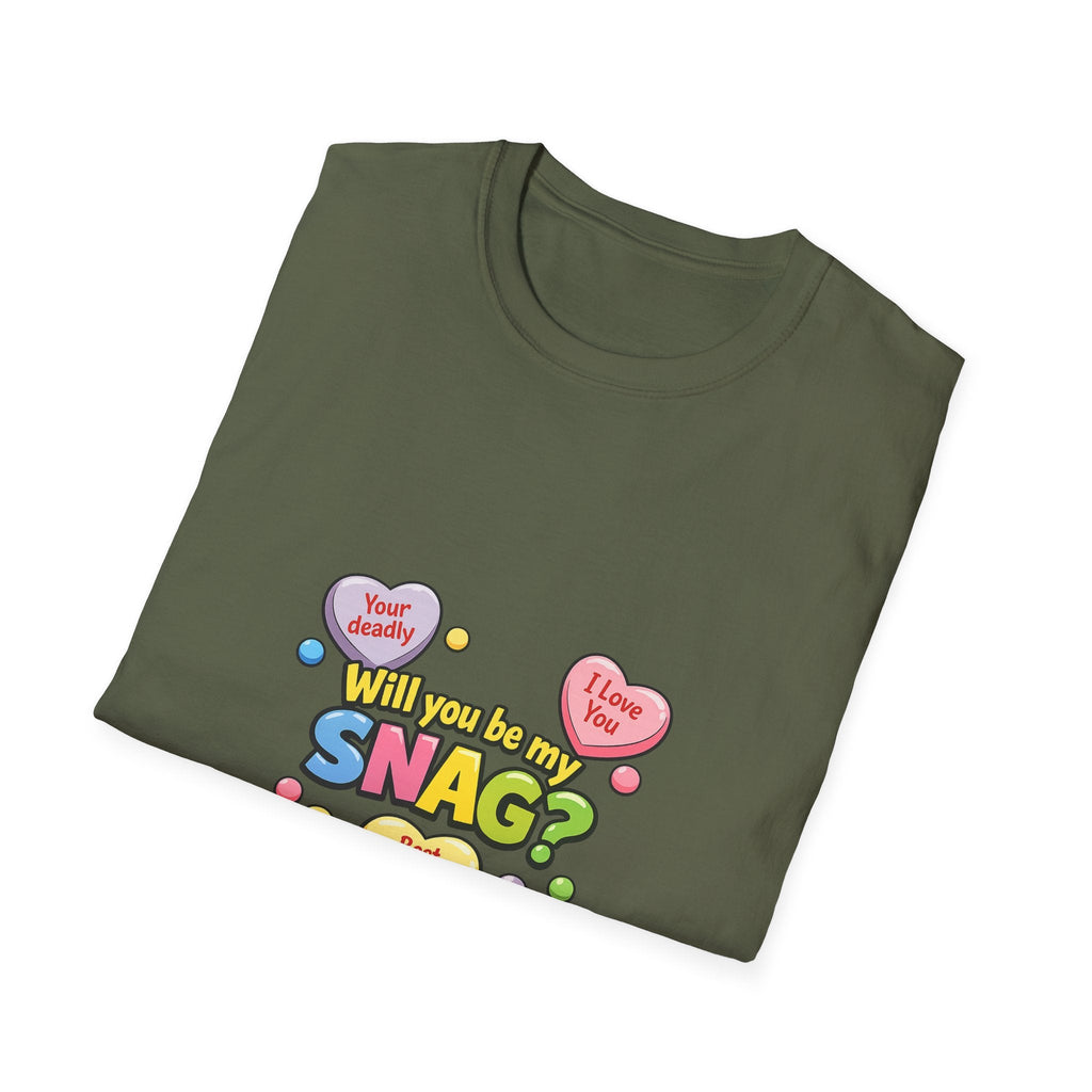 Will You Be My Snag? Candy Heart Graphic T-ShirtEmber Spirit Apparel