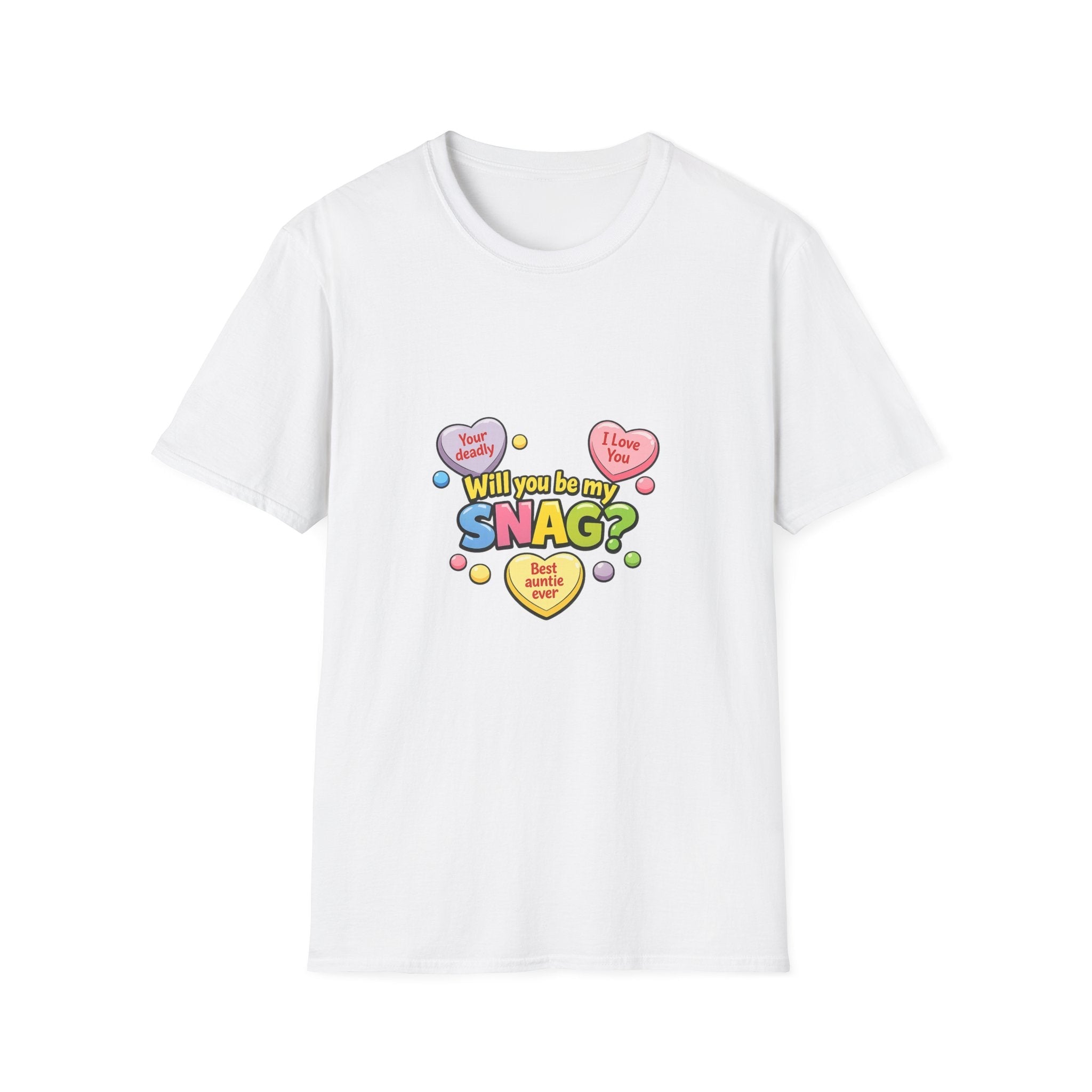Will You Be My Snag? Candy Heart Graphic T-ShirtEmber Spirit Apparel
