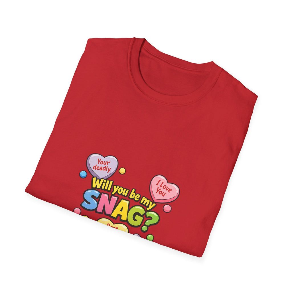 Will You Be My Snag? Candy Heart Graphic T-ShirtEmber Spirit Apparel