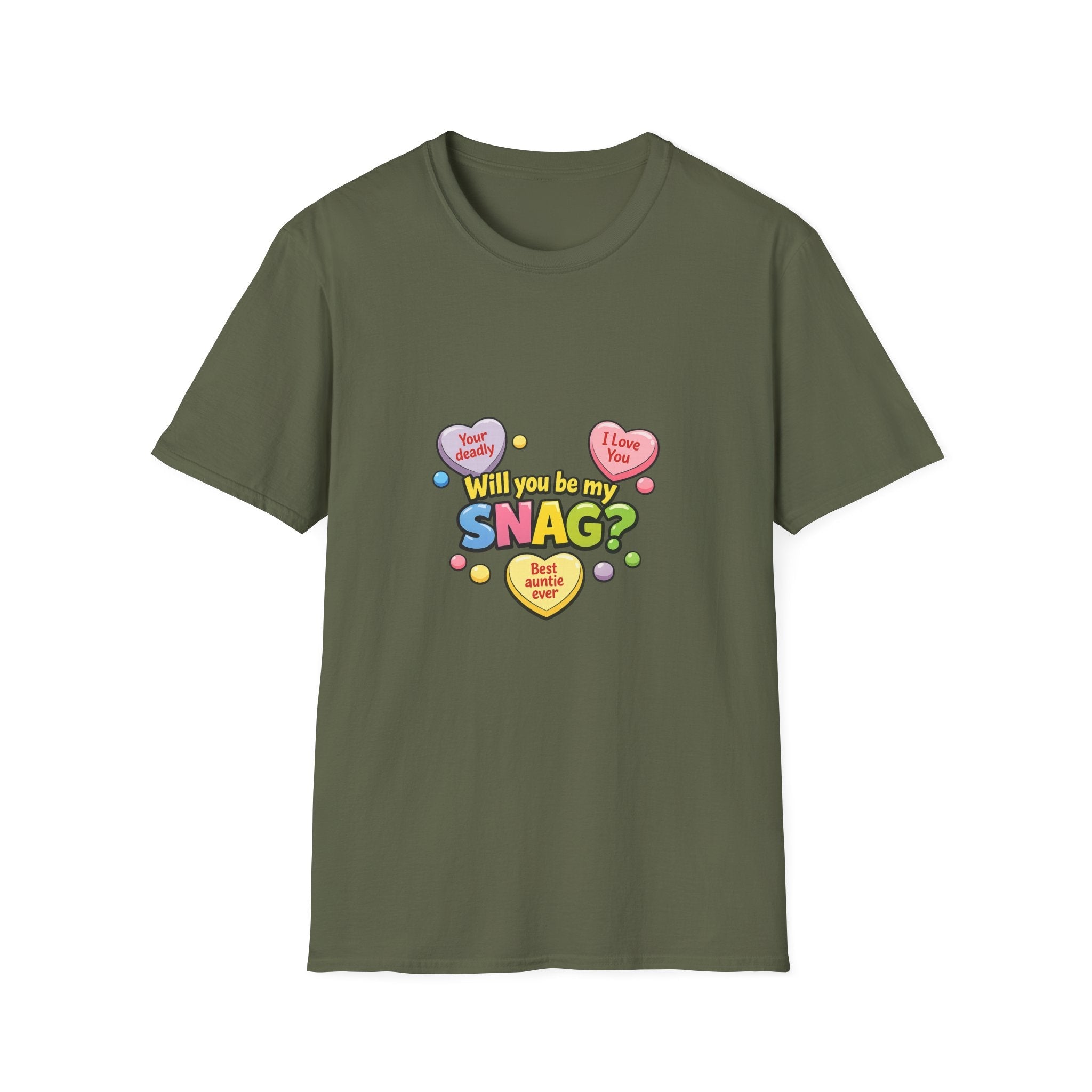 Will You Be My Snag? Candy Heart Graphic T-ShirtEmber Spirit Apparel