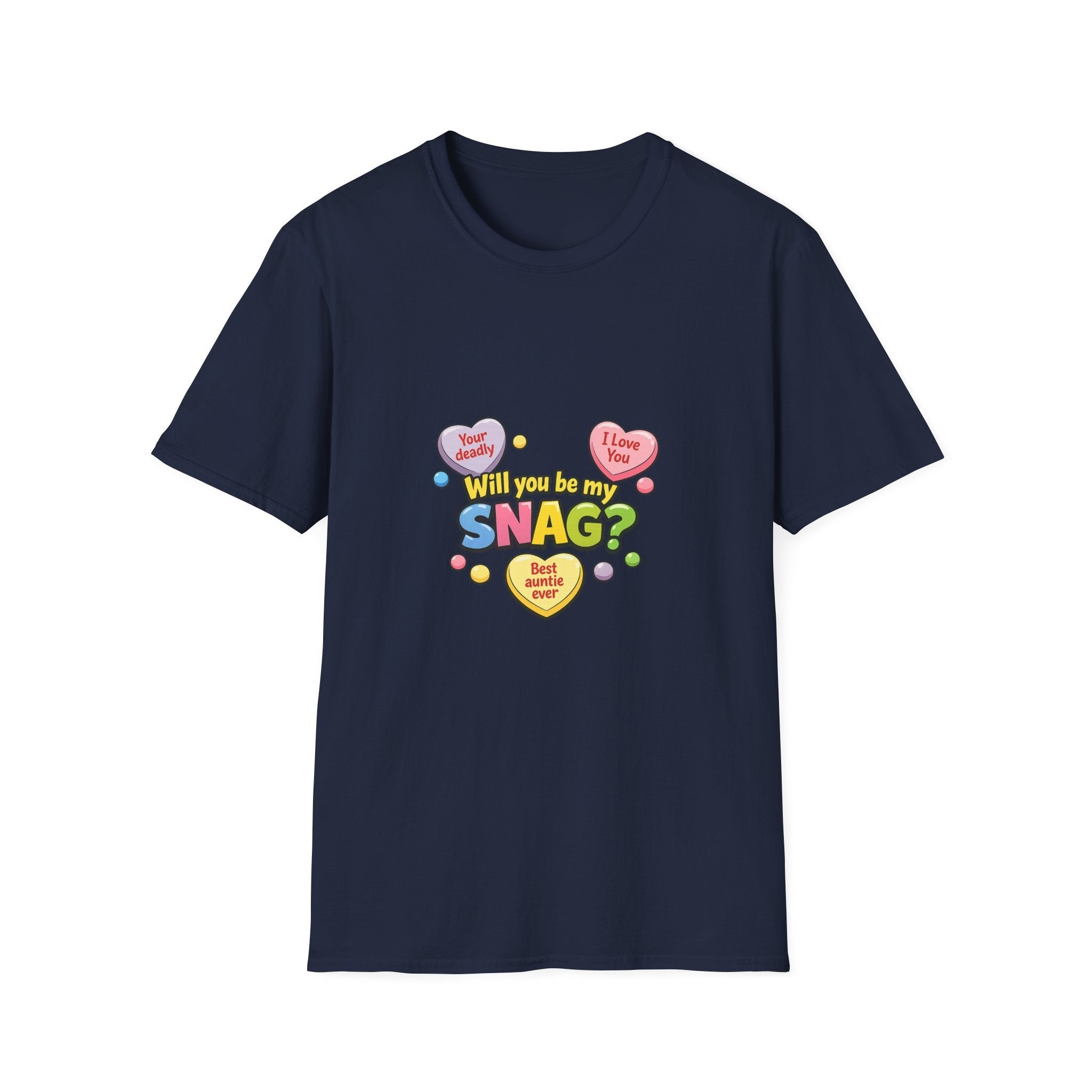 Will You Be My Snag? Candy Heart Graphic T-ShirtEmber Spirit Apparel