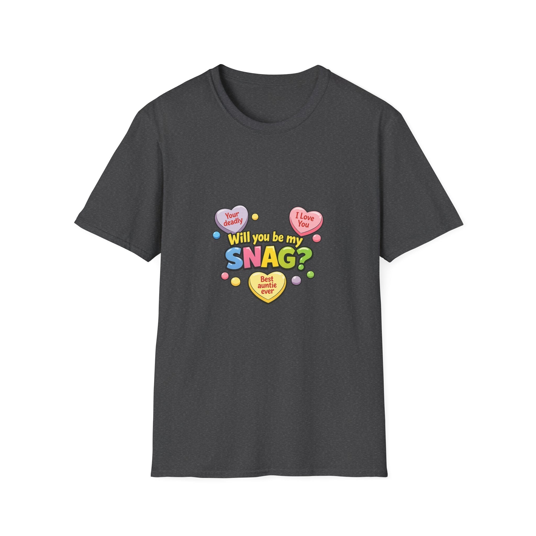 Will You Be My Snag? Candy Heart Graphic T-ShirtEmber Spirit Apparel
