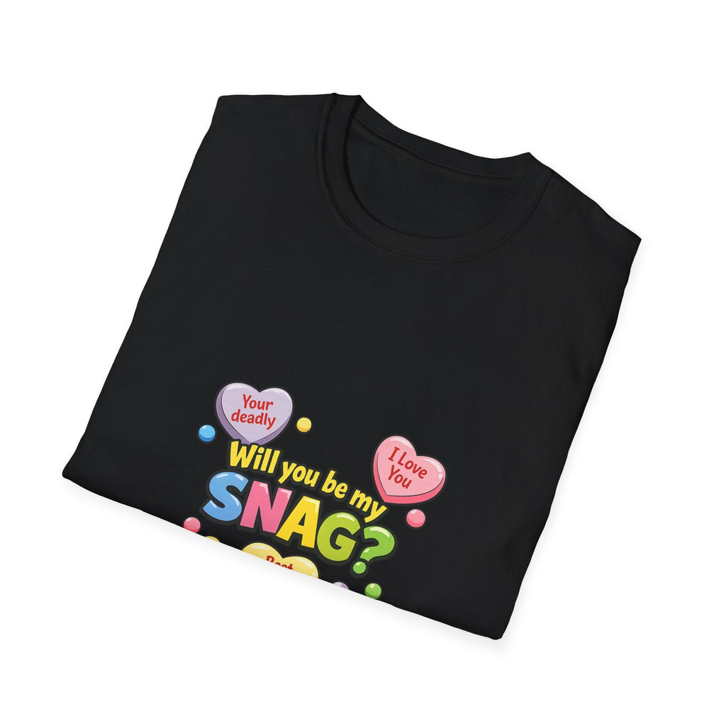 Will You Be My Snag? Candy Heart Graphic T-ShirtEmber Spirit Apparel