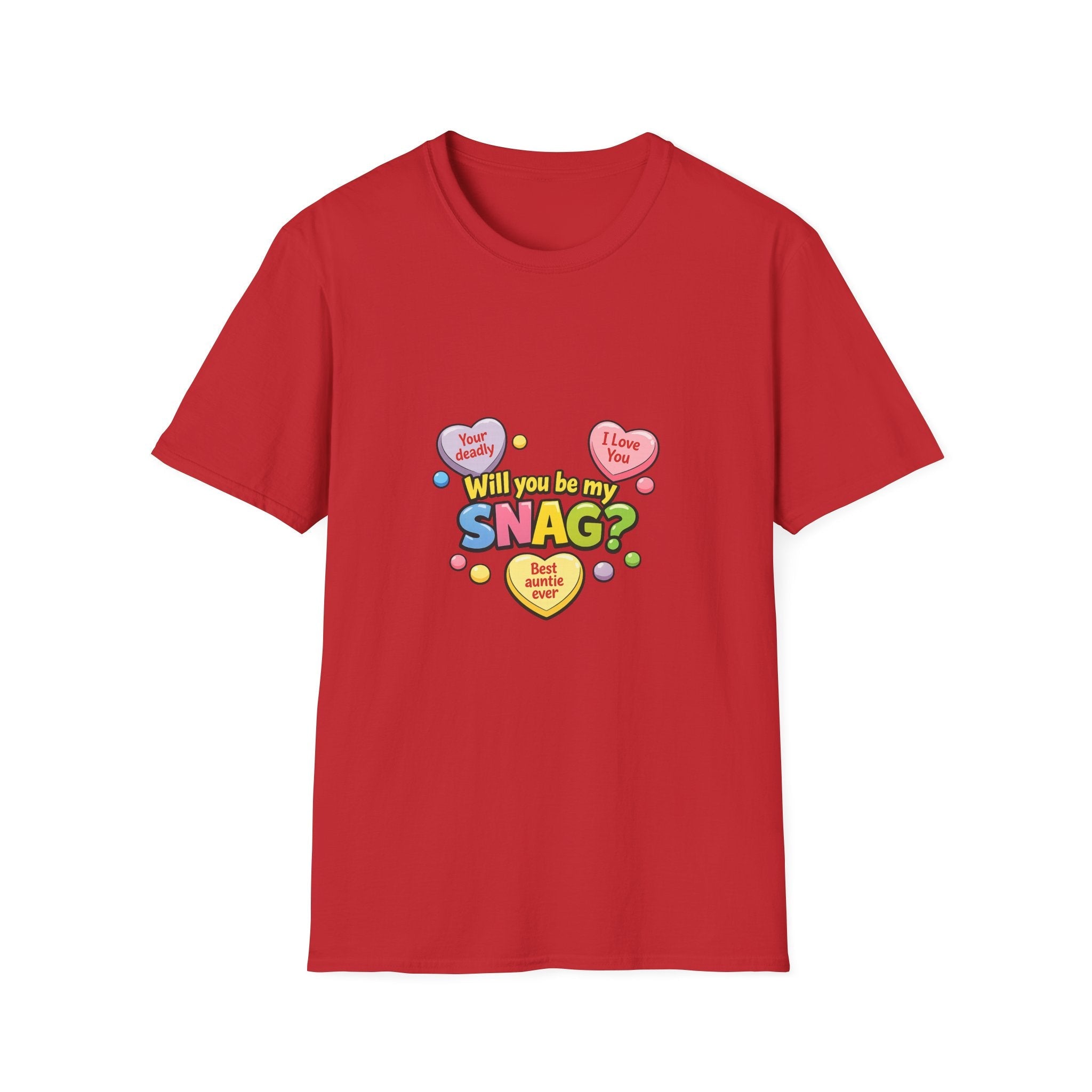 Will You Be My Snag? Candy Heart Graphic T-ShirtEmber Spirit Apparel