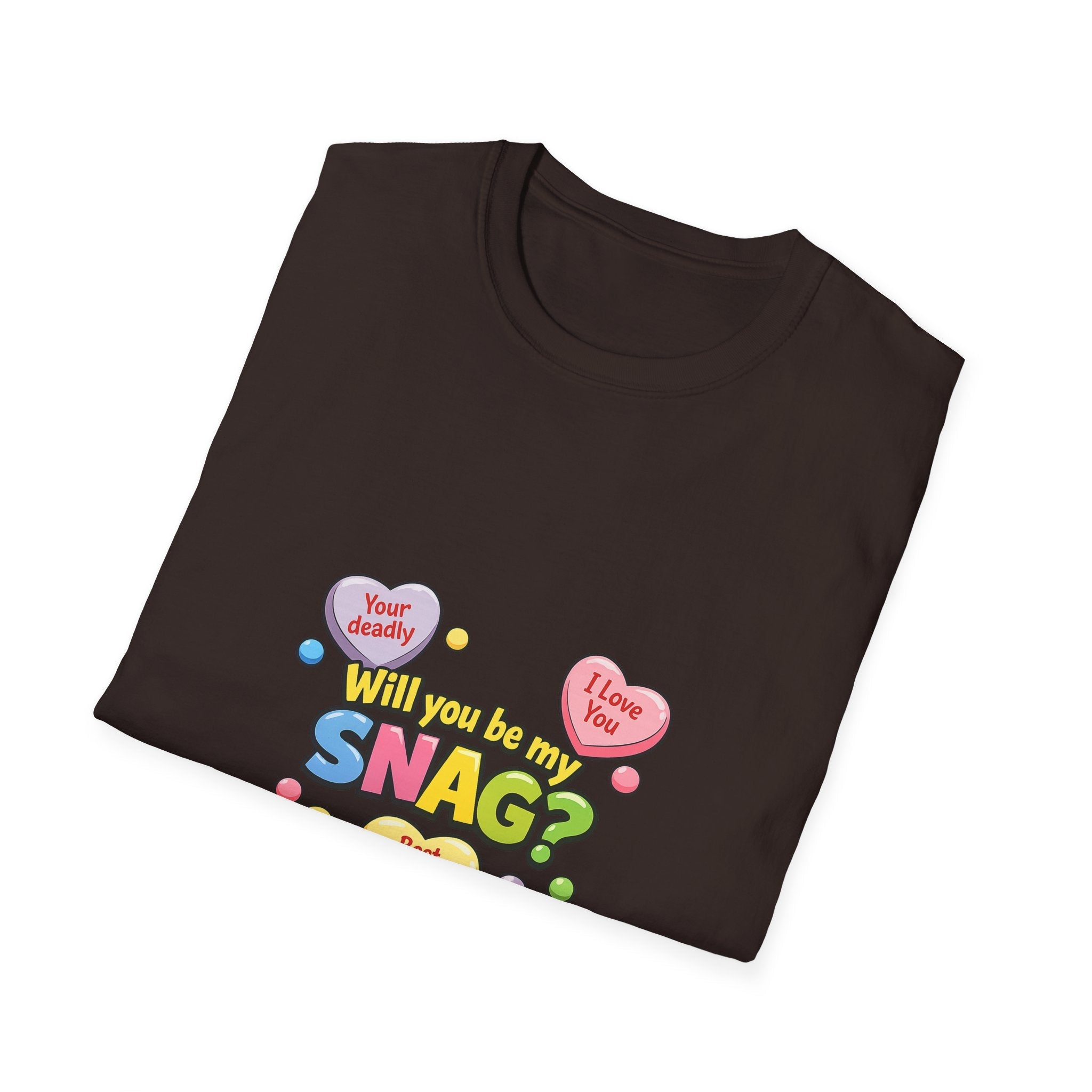 Will You Be My Snag? Candy Heart Graphic T-ShirtEmber Spirit Apparel