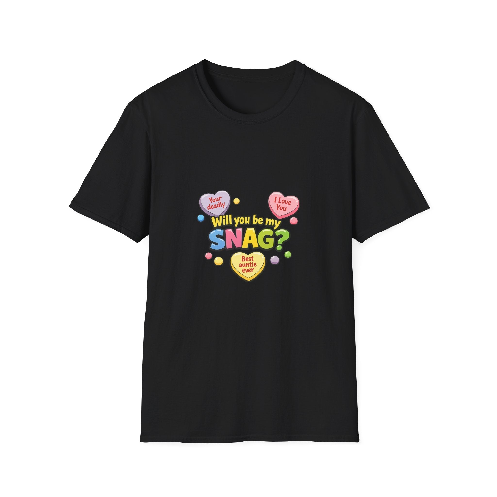 Will You Be My Snag? Candy Heart Graphic T-ShirtEmber Spirit Apparel