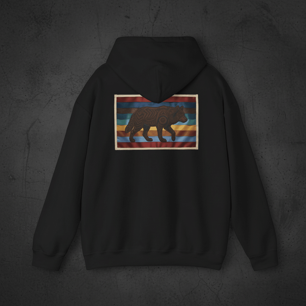 Wolf 7 Grandfather Teaching Hoodie — Tribal Wisdom & Ancestral GuidanceEmber Spirit Apparel