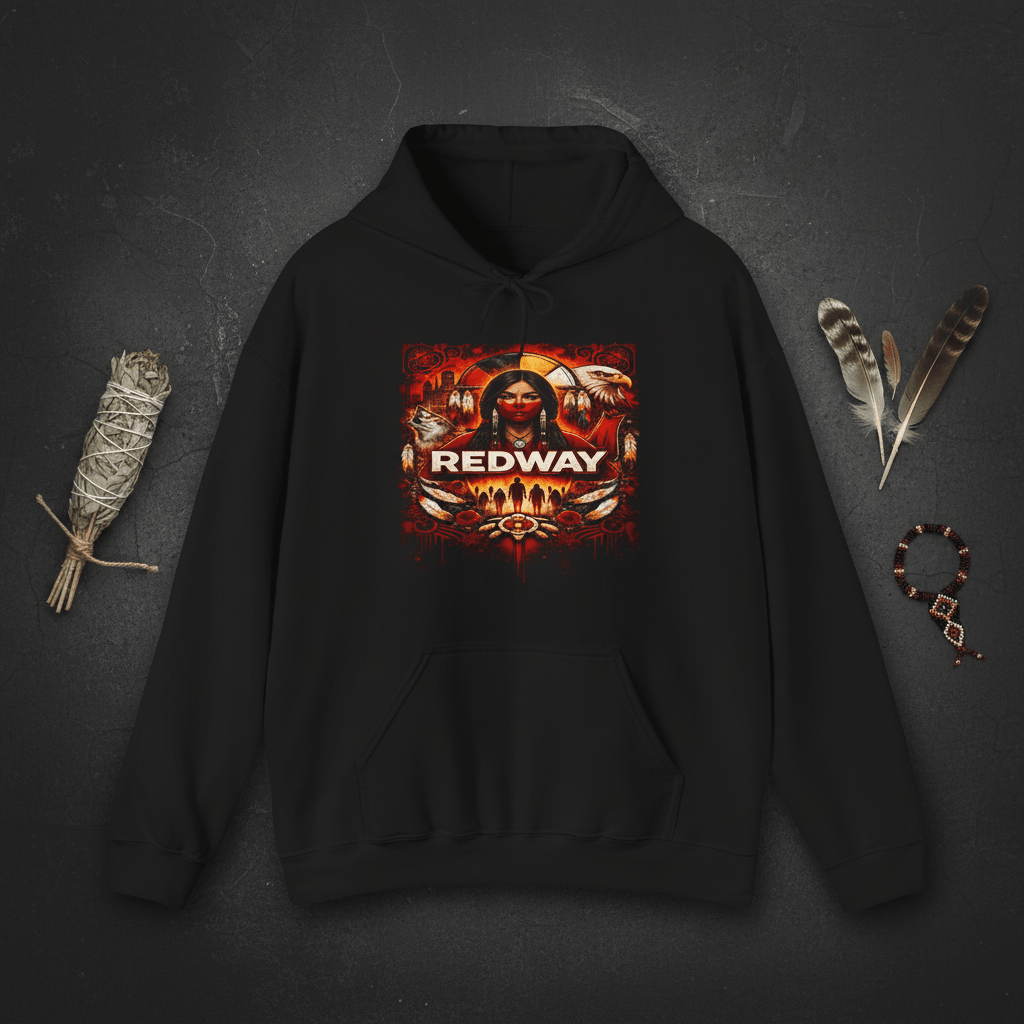 Women as Life - Givers Hoodie – Indigenous Cultural Symbolism Graphic SweatshirtEmber Spirit Apparel