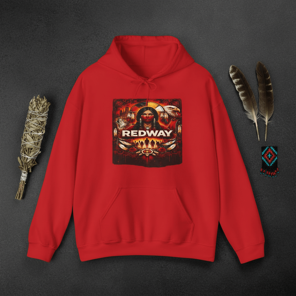 Women as Life - Givers Hoodie – Indigenous Cultural Symbolism Graphic SweatshirtEmber Spirit Apparel