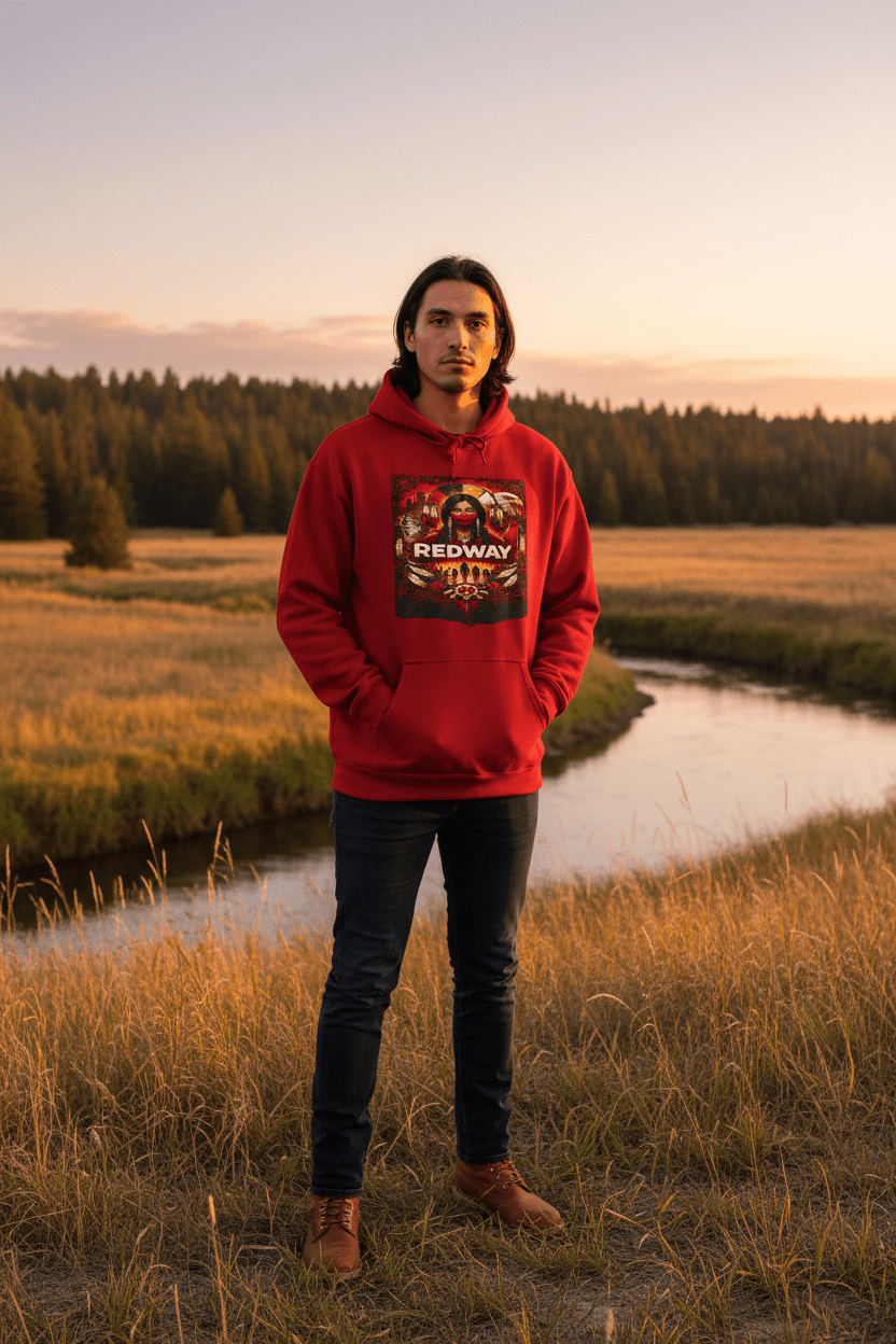 Women as Life - Givers Hoodie – Indigenous Cultural Symbolism Graphic SweatshirtEmber Spirit Apparel