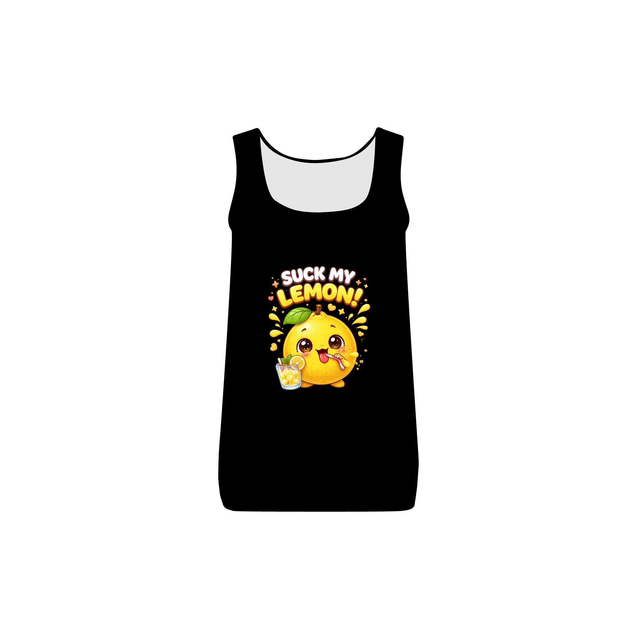 Women's Baby Rib Tank — 'Suck My Lemon' Funny Inside - Joke Tank TopEmber Spirit Apparel