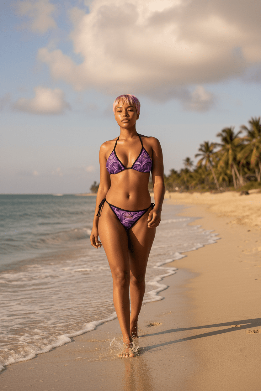 Women’s Bikini Swimsuit — Beach Bonfire Magical Journey PrintEmber Spirit Apparel