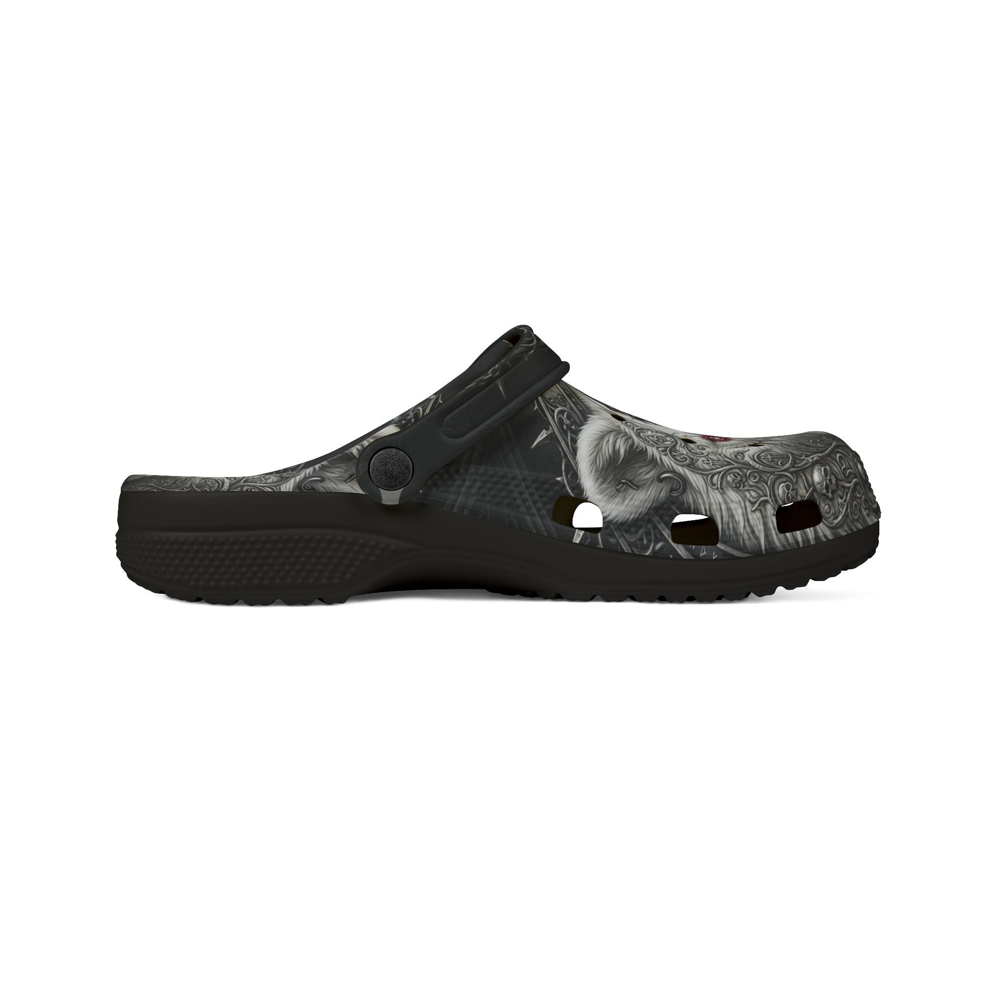 Yin Yang Nordic Bear EVA Foam Shoes — All - Over PrintEmber Spirit Apparel