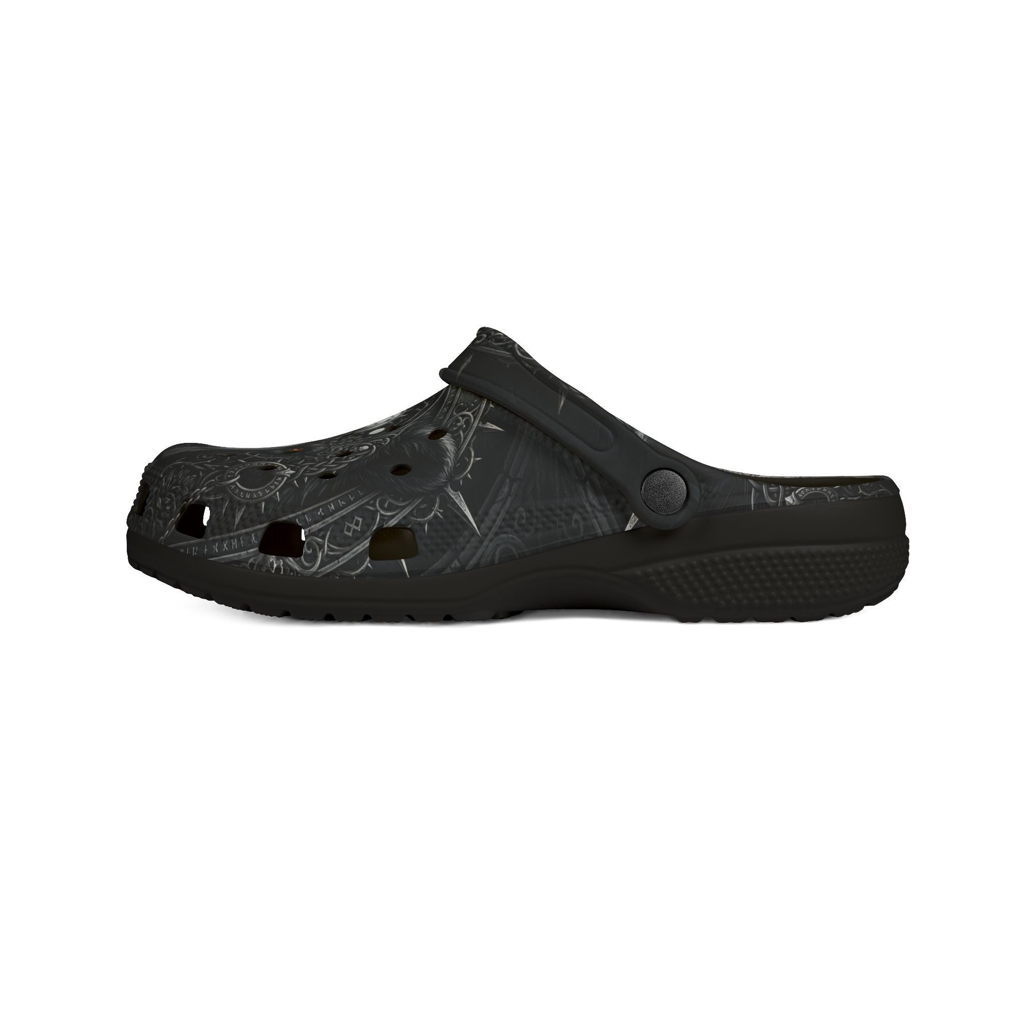 Yin Yang Nordic Bear EVA Foam Shoes — All - Over PrintEmber Spirit Apparel