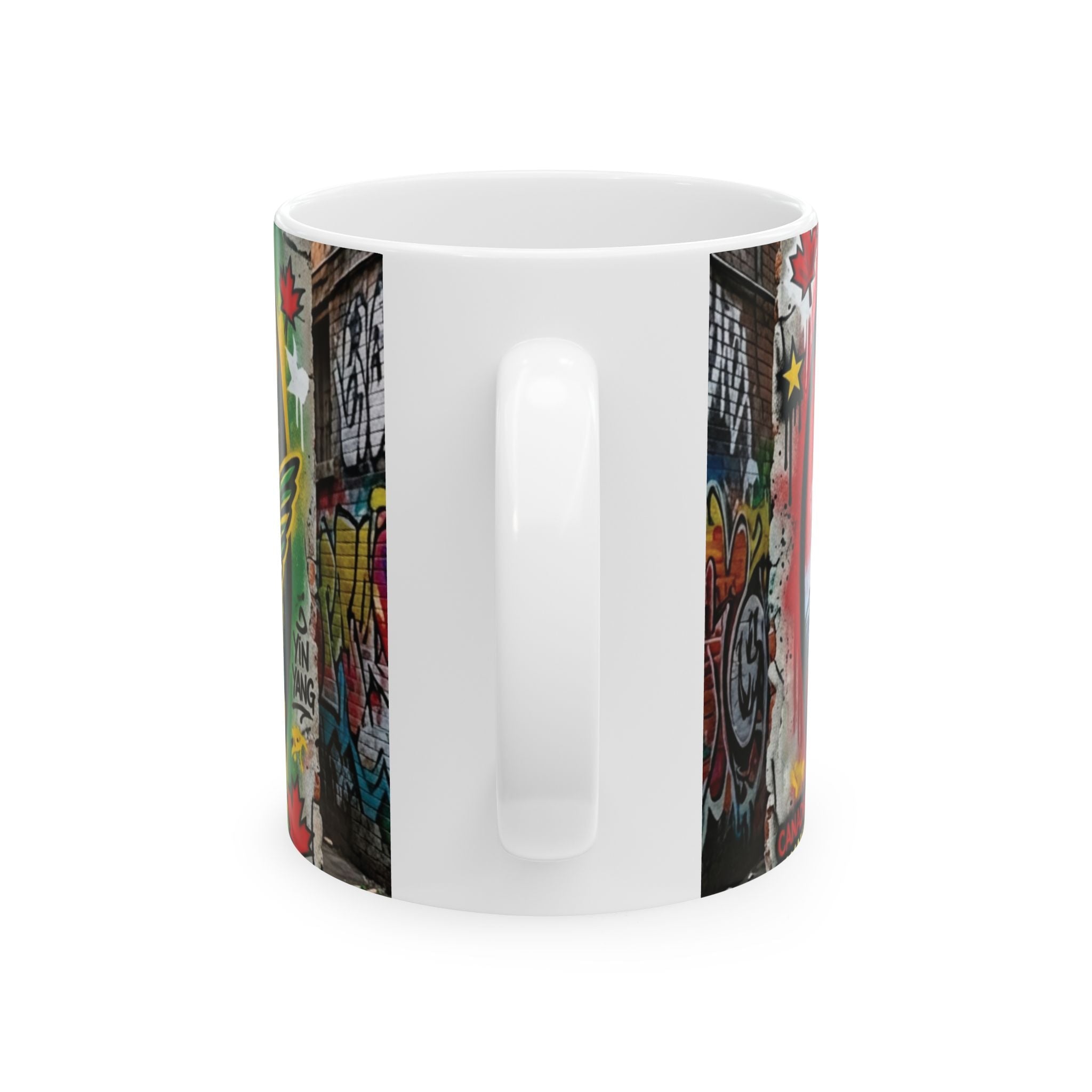 Ying Yang Jamican Canadian Love - Ceramic Mug, (11oz, 15oz)Ember Spirit Apparel