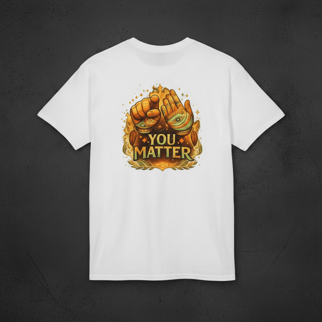 "You Matter" Graphic T-Shirt — Mental Health & Indigenous Wellness TeeEmber Spirit Apparel