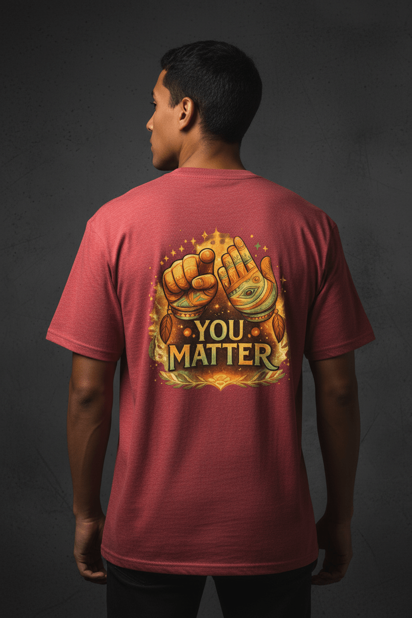 "You Matter" Graphic T-Shirt — Mental Health & Indigenous Wellness TeeEmber Spirit Apparel