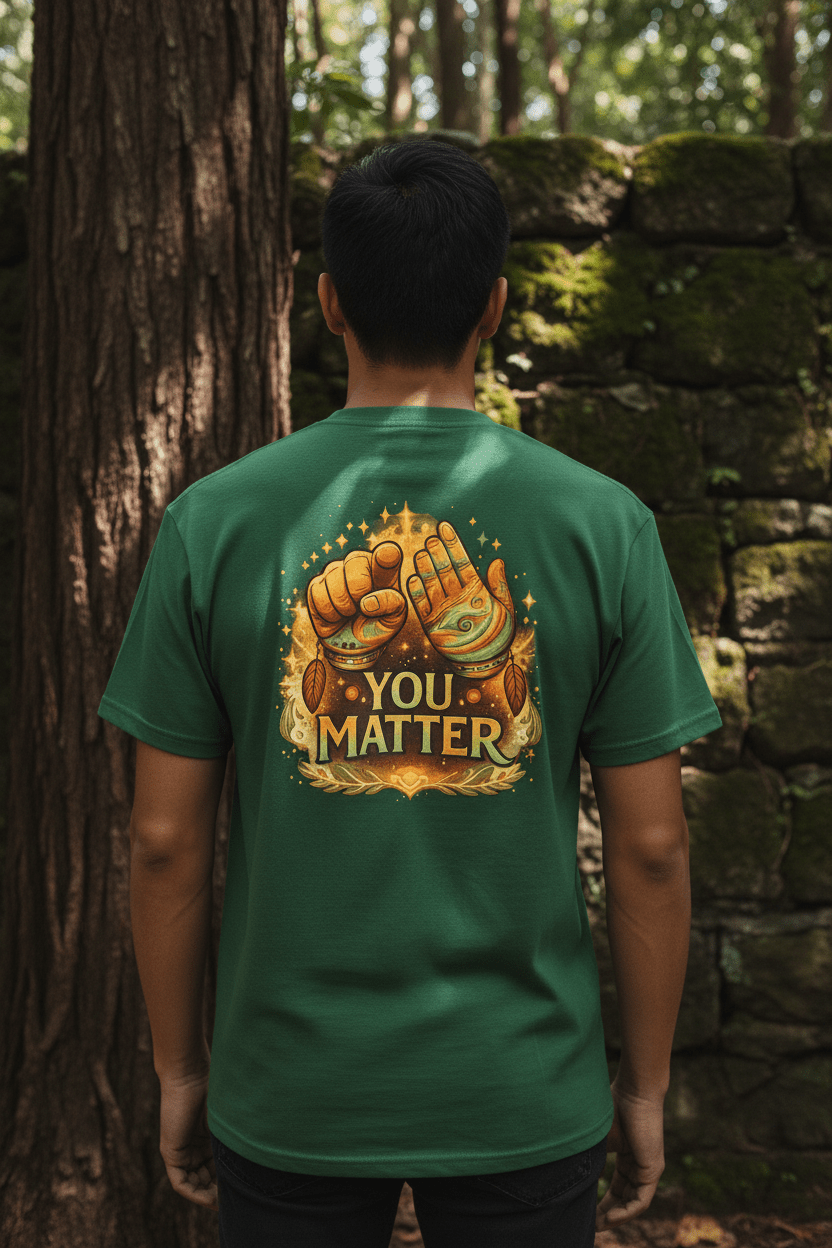 "You Matter" Graphic T-Shirt — Mental Health & Indigenous Wellness TeeEmber Spirit Apparel