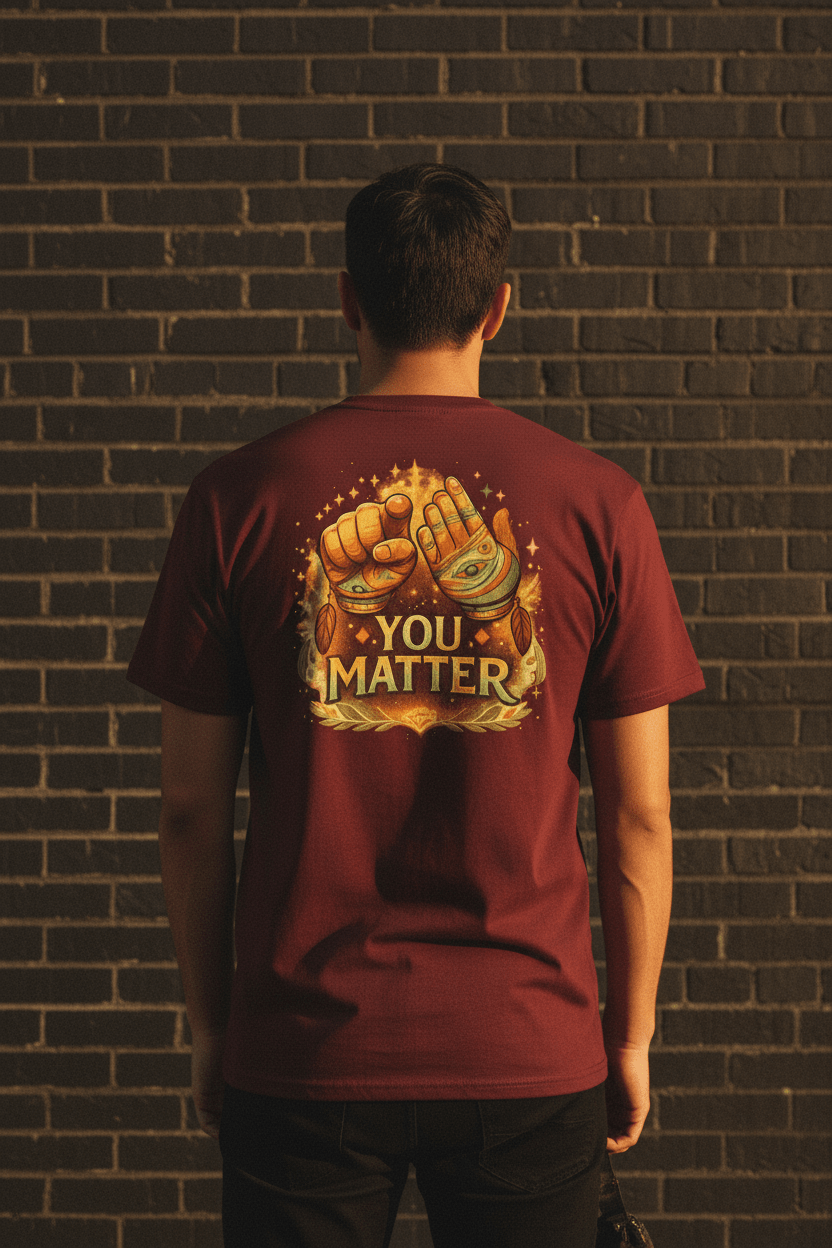 "You Matter" Graphic T-Shirt — Mental Health & Indigenous Wellness TeeEmber Spirit Apparel
