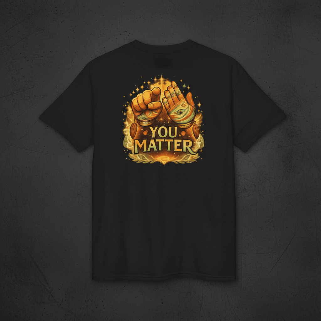 "You Matter" Graphic T-Shirt — Mental Health & Indigenous Wellness TeeEmber Spirit Apparel