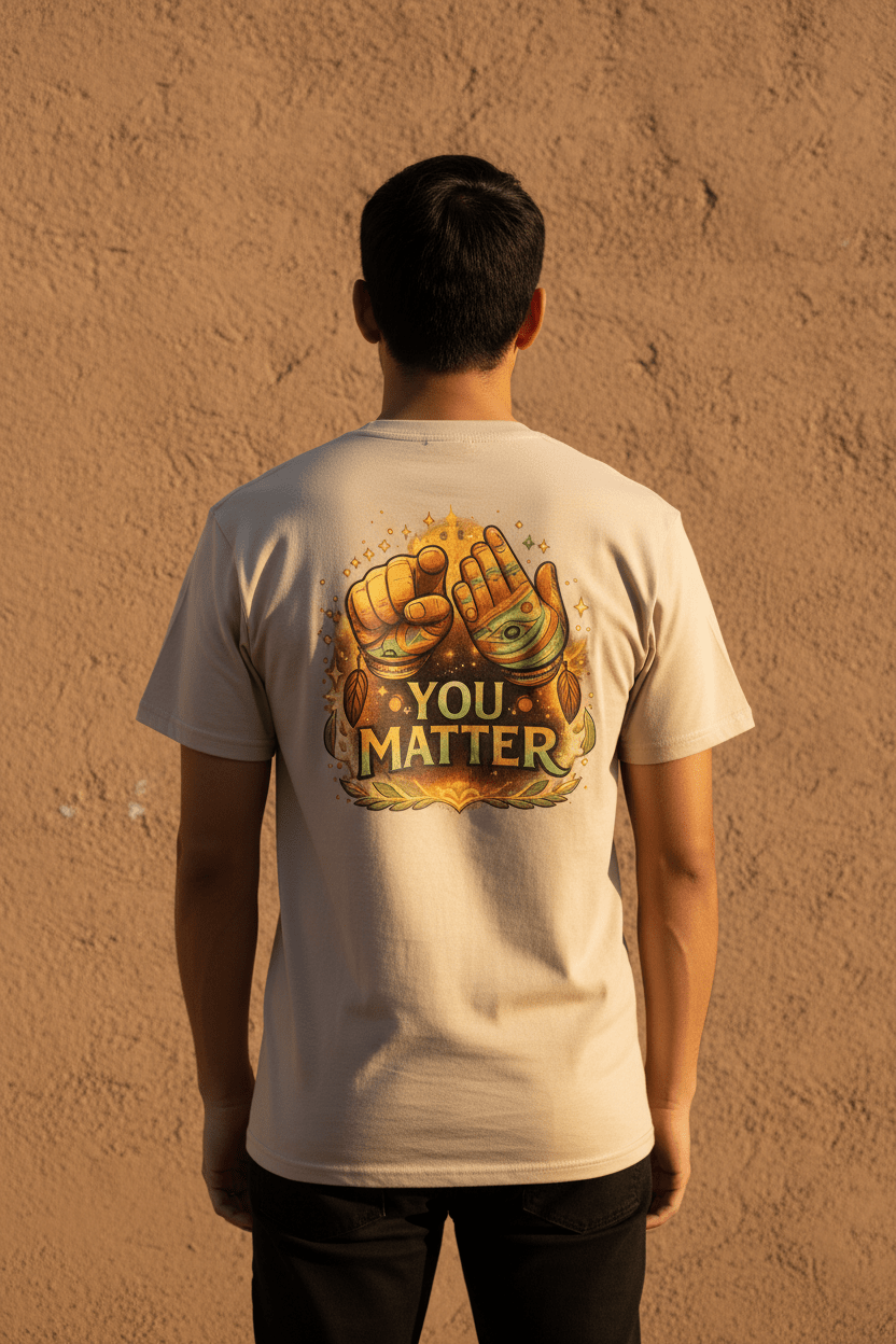 "You Matter" Graphic T-Shirt — Mental Health & Indigenous Wellness TeeEmber Spirit Apparel