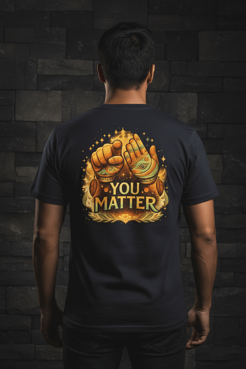 "You Matter" Graphic T-Shirt — Mental Health & Indigenous Wellness TeeEmber Spirit Apparel