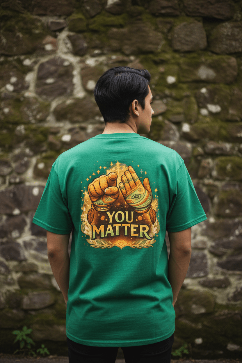 "You Matter" Graphic T-Shirt — Mental Health & Indigenous Wellness TeeEmber Spirit Apparel