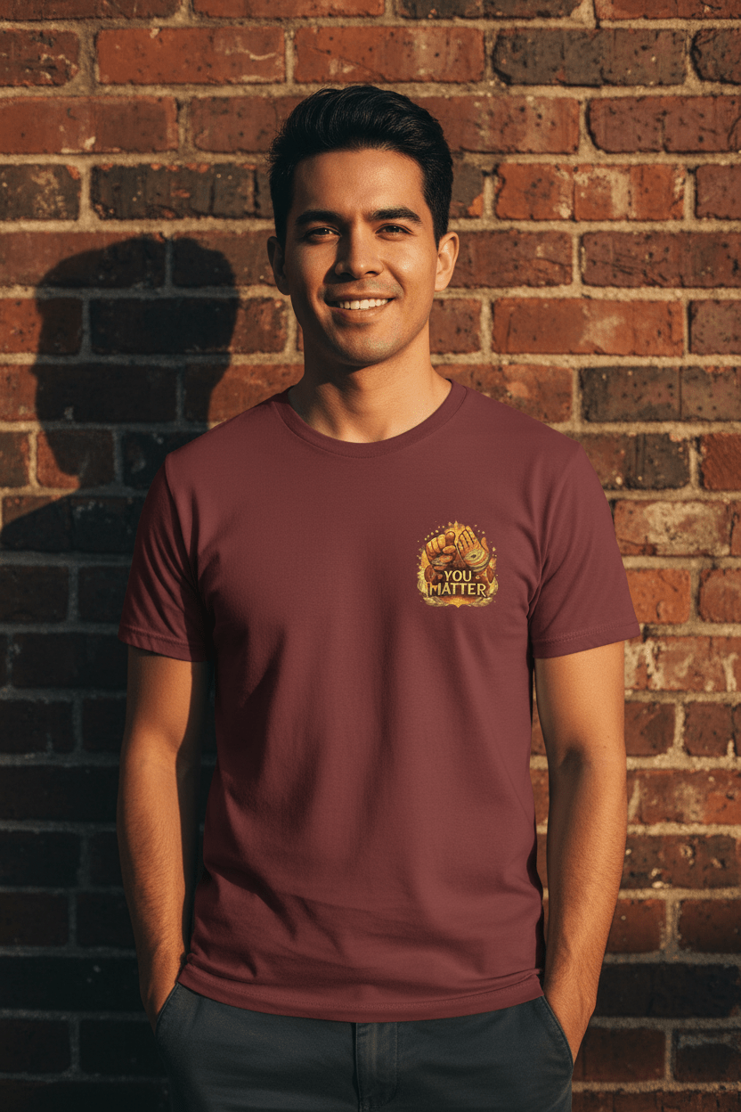 "You Matter" Graphic T-Shirt — Mental Health & Indigenous Wellness TeeEmber Spirit Apparel