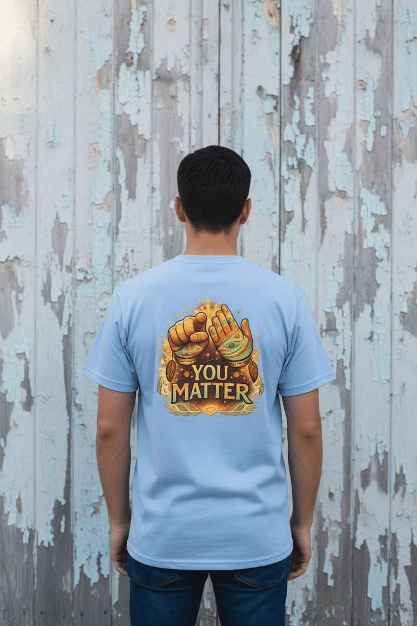 "You Matter" Graphic T-Shirt — Mental Health & Indigenous Wellness TeeEmber Spirit Apparel