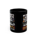 Funny Coffee Mug — “My Parents Raised Me to Get A’s in School… I’m Chasing D’s and F’s”Ember Spirit Apparel