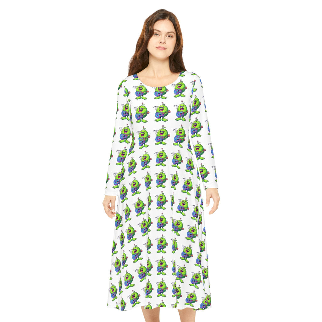 Women's Long Sleeve Dance Dress – Christopher Inspired All - Over Print DancewearEmber Spirit Apparel