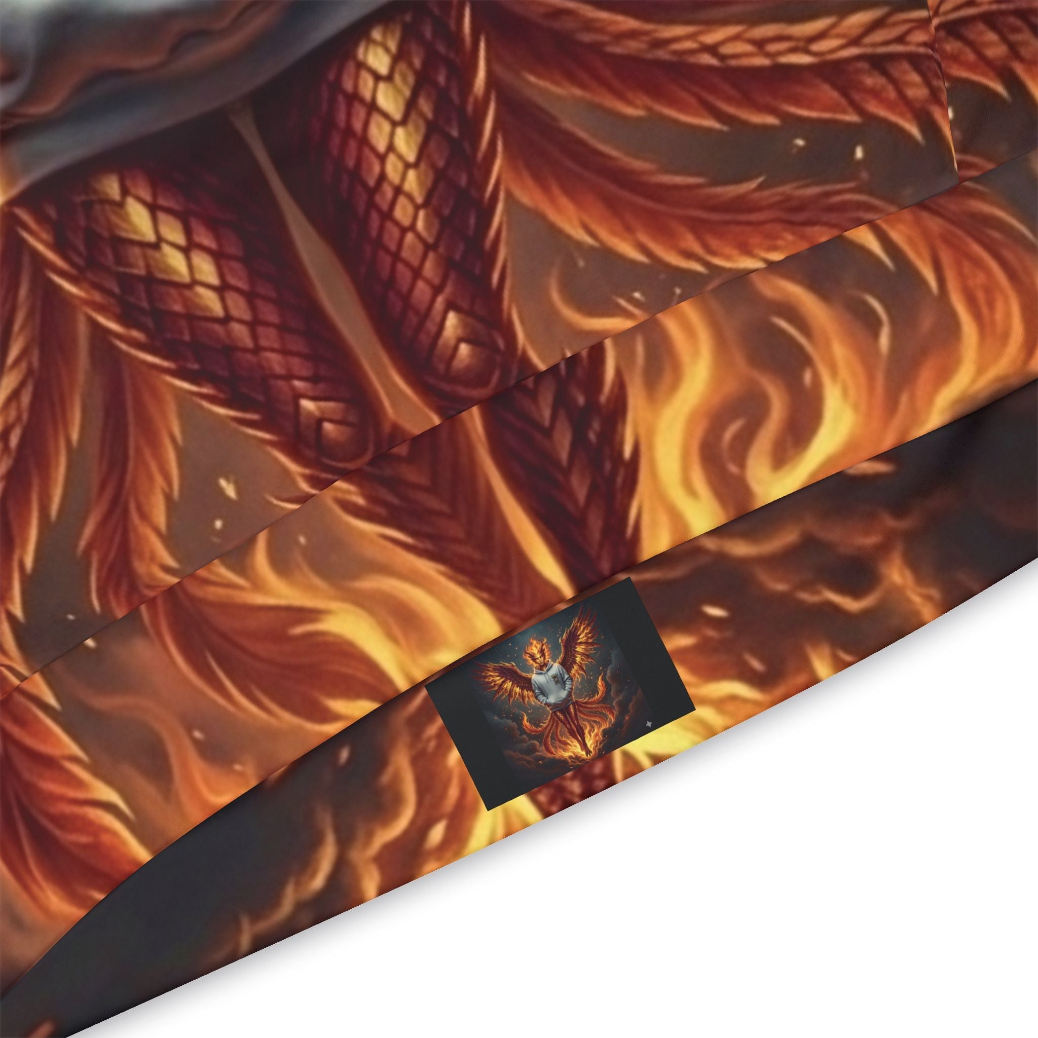 Fire Phoenix Fairy Athletic Hoodie — Original Art by Ember SpiritEmber Spirit Apparel