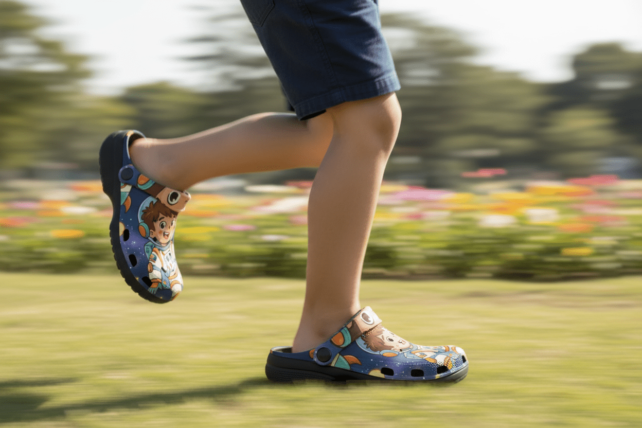 Kids Space Astronaut Clogs — Cute EVA Foam Slip‑OnsEmber Spirit Apparel