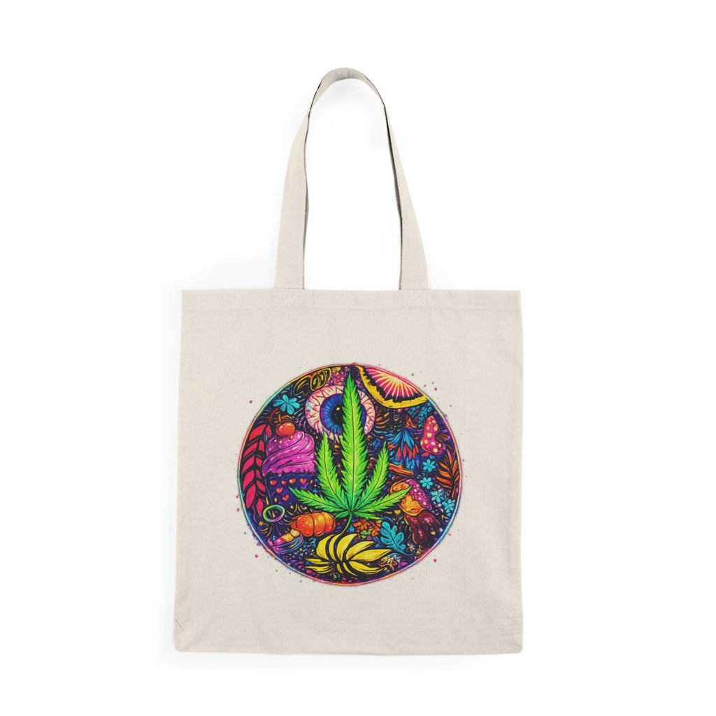 Blacklight - Reactive Natural Tote Bag — Daylight Cool, UV - Glow DesignEmber Spirit Apparel