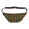 Rasta Lion Pattern Fanny Pack – Large Hip Bag with Reggae ColorsEmber Spirit Apparel