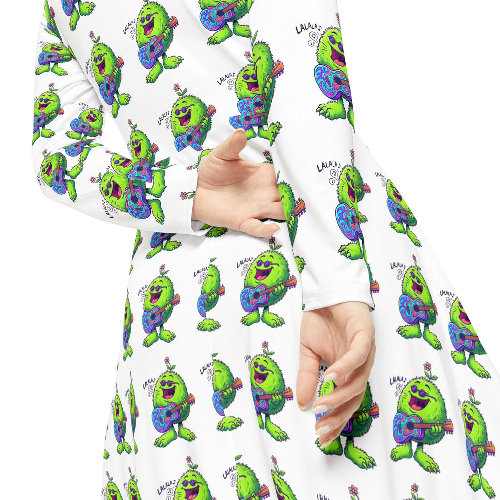 Women's Long Sleeve Dance Dress – Christopher Inspired All - Over Print DancewearEmber Spirit Apparel