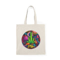 Blacklight - Reactive Natural Tote Bag — Daylight Cool, UV - Glow DesignEmber Spirit Apparel